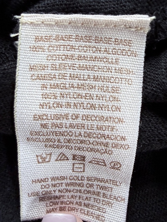 FREE PEOPLE Take Me Away Twofer Embroidered Mesh Sleeve Black Size Medium - Picture 9 of 9